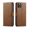 iPhone 14 6.1 Lux Multi Card Wallet With Strap Brown / iPhone 13