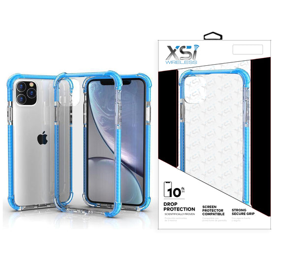 Blue iPhone 13 PRO MAX TPU Bumper Ultra Clear Back TPU Shockproof with Package