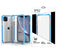Blue iPhone 12 / 12 Pro (6.1) TPU Bumper Ultra Clear Back TPU Shockof with Package