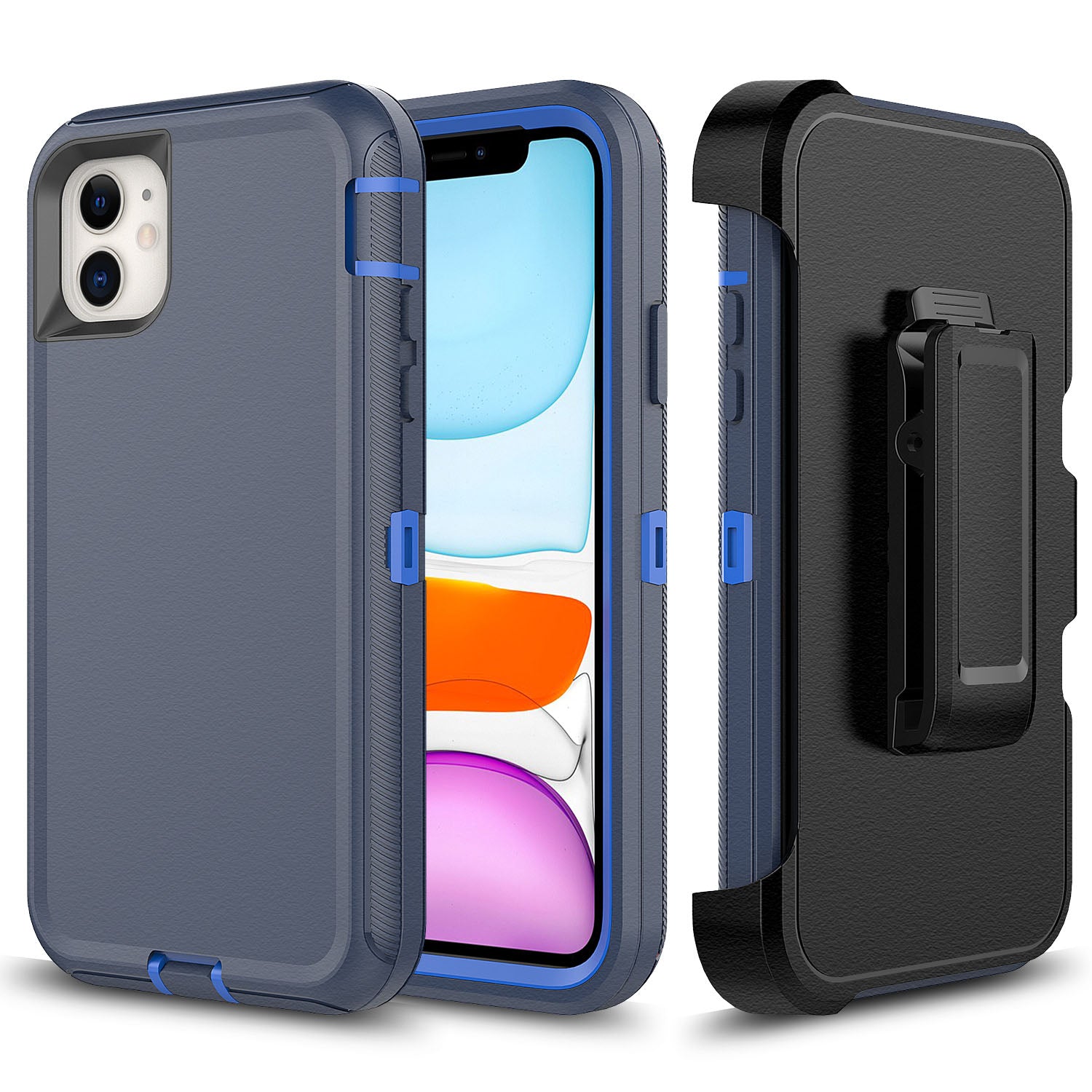 Navy Blue iPhone 11 Pro MAX Heavy Duty Case