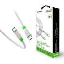 White Esoulk 6ft /1.8m USB C To C Cable TPE Material