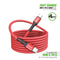 4FT FABRIC CABLE For C To C Red