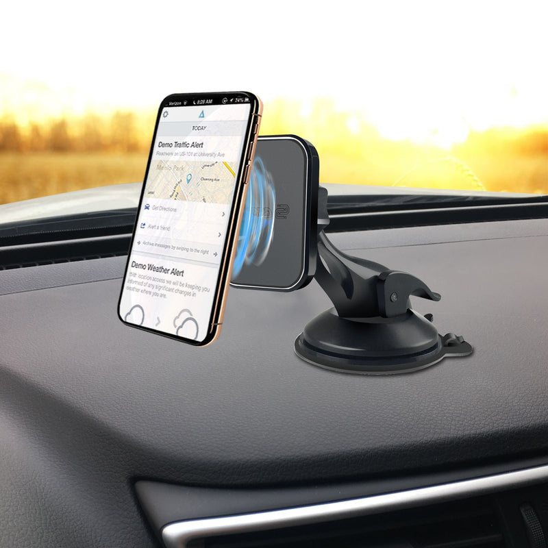 Esoulk Magnetic Car Phone Holder Dashboard Windshield Mount With Dashboard Pad