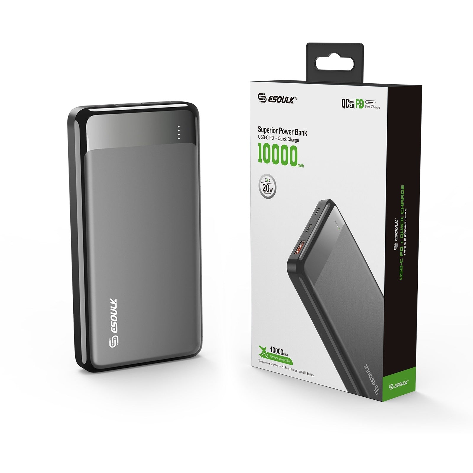 10000mAh PD20W&QC18W POWER BANK