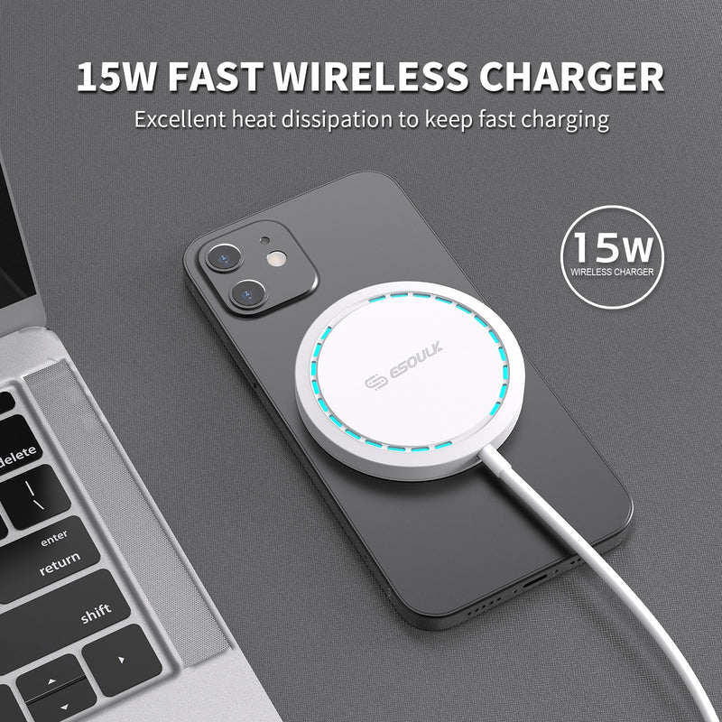 Esoulk QI Certified 15W MAGNETIC WIRELESS CHARGER