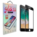 Black Frame Edge to Edge with Anti Dust Grill Tempered Glass for iPhone 8/7/6 Plus