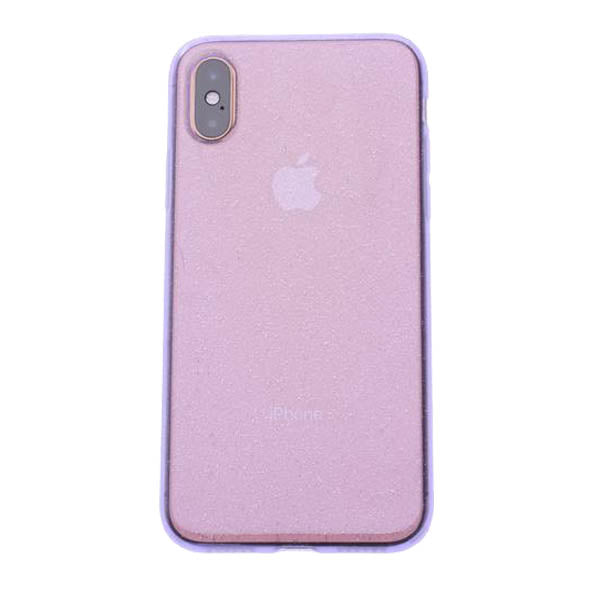 Purple Silicone Glitter iPhone XR