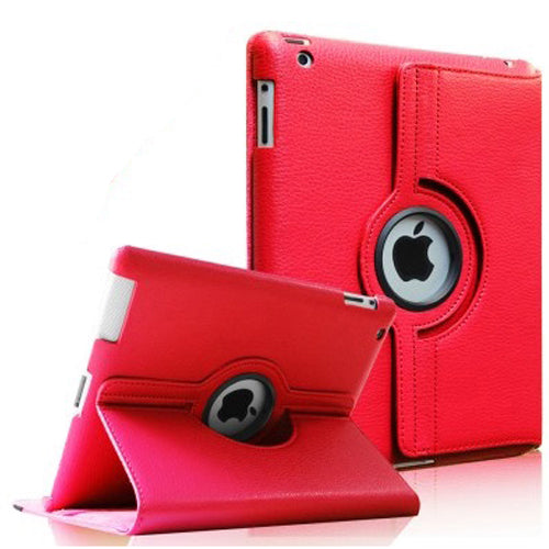iPad Mini 1/2/3 PU Leather Folio Folding 360 Case Red