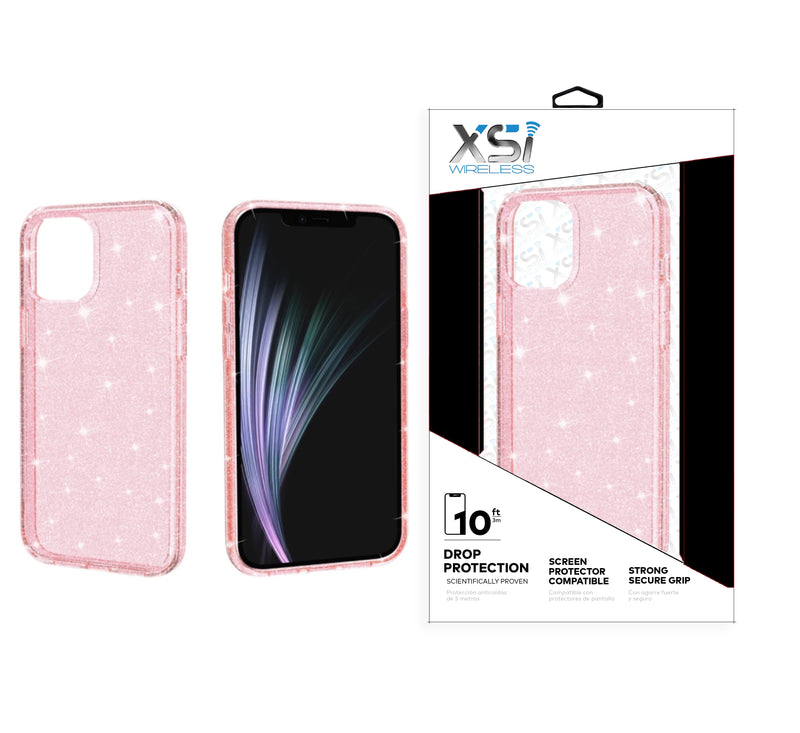 Pink iPhone 13 PRO MAX Glitter TPU Bumper with Package