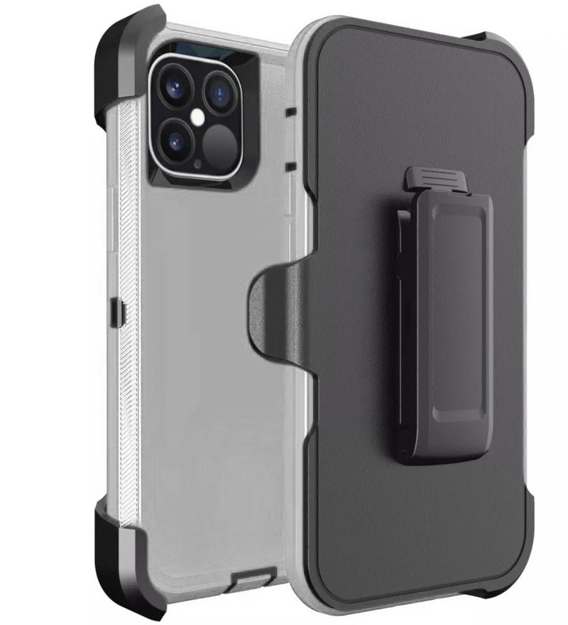 iPhone 13 Pro Heavy Duty Case White Gray