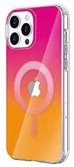 Hot Pink and Orange Gradient Case with Magnetic Compatibility for iPhone 14 Pro