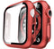 41mm Bumper case Red for iWatch with tempered glass built in