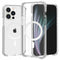 White iPhone 12 Pro Max 6.7 Magnetic Compatible TPU Bumper Clear Back TPU Shockproof