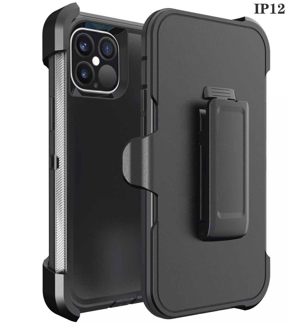 Black iPhone 12/12 Pro 6.1 Heavy Duty Case