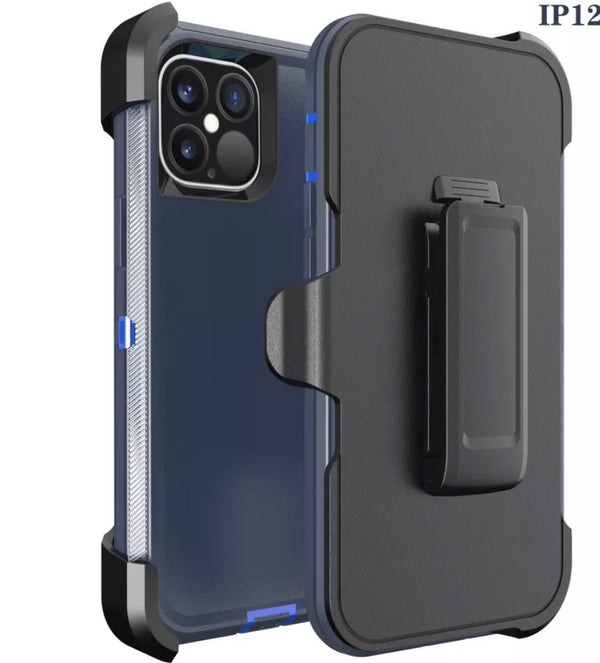 Navy Blue iPhone 12/12 Pro 6.1 Heavy Duty Case