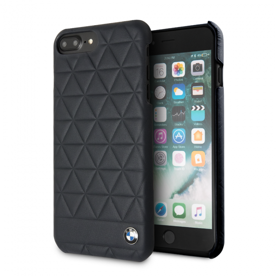 iPhone 8 & iPhone 7 BMW Genuine Leather Hard Case Hexagon