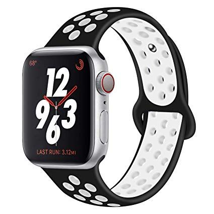 iWatch Sport Band 38"/40"/41" Black White