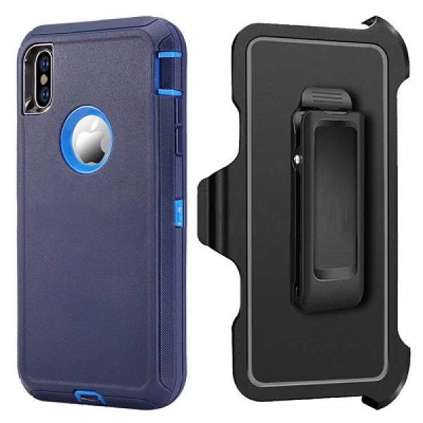 Navy Blue iPhone XS MAX Heavy Duty Case