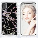 Black iPhone XS MAX Heavy Duty Marble Case