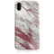 iPhone X/XS Marble Case Pink White Shiny Finish 3D Print