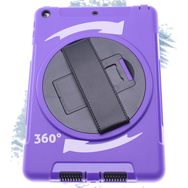 Purple iPad Pro/Air 10.5" Heavy Duty Case with Black Strap