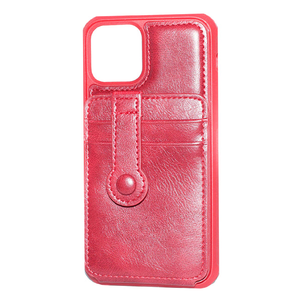 Red iPhone 11 Pro MAX Back Wallet case