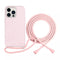 Pink TPU Case with Lanyard for iPhone 14 Pro Max