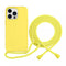 Yellow TPU Case with Lanyard for iPhone 14 Pro Max