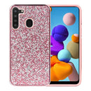 Samsung Galaxy A21 Deluxe Glitter Diamond Case Cover - Pink