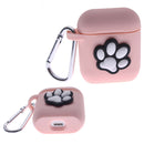 Pink Air Pod Silicone Case 2D Paw Design