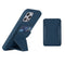 Navy Blue Wallet with Kickstand and Magnetic Compatible
