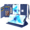 iPhone 13 PRO MAX Lux Multi Card Wallet With Strap Blue