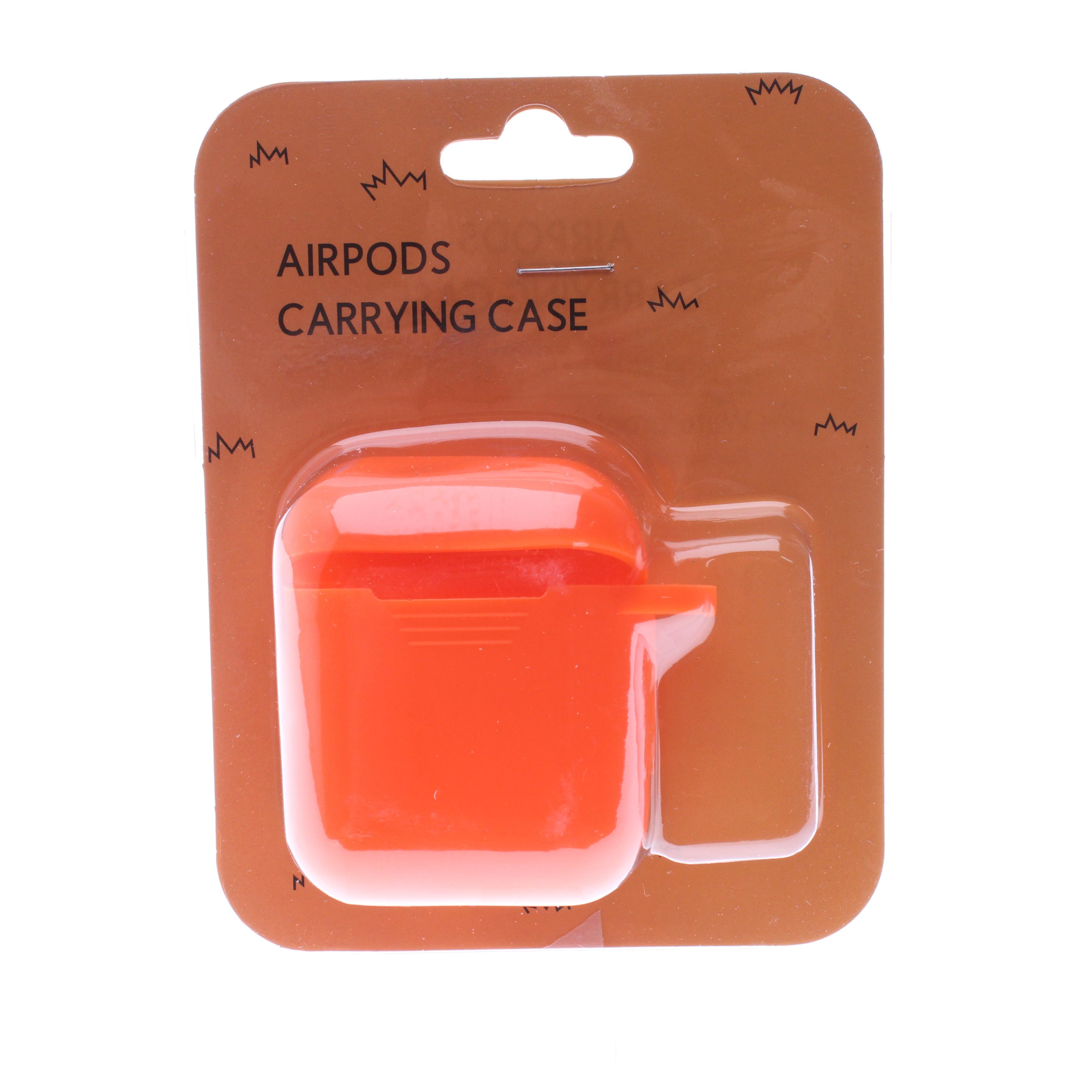 Orange Air Pod Case Thin Silicone