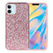Pink iPhone 12 5.4 inch Deluxe Glitter Diamonds Electroplated PC TPU Hybrid
