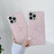 Square Case Pink Glitter Design for iPhone 14 6.1 / 13