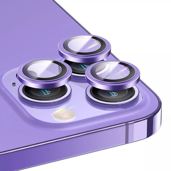 Purple Solid Camera Glass Protector for iPhone 14 Pro Max / 14 Pro