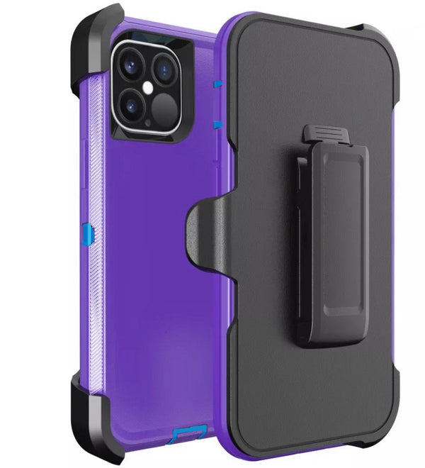 iPhone 13 Pro Heavy Duty Case Teal Purple