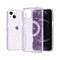 Purple for iPhone 14 PRO MAX Magnetic Compatible Glitter TPU Bumper