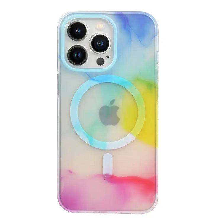 Purple Marble Design with Magnetic Compatibility for iPhone 11