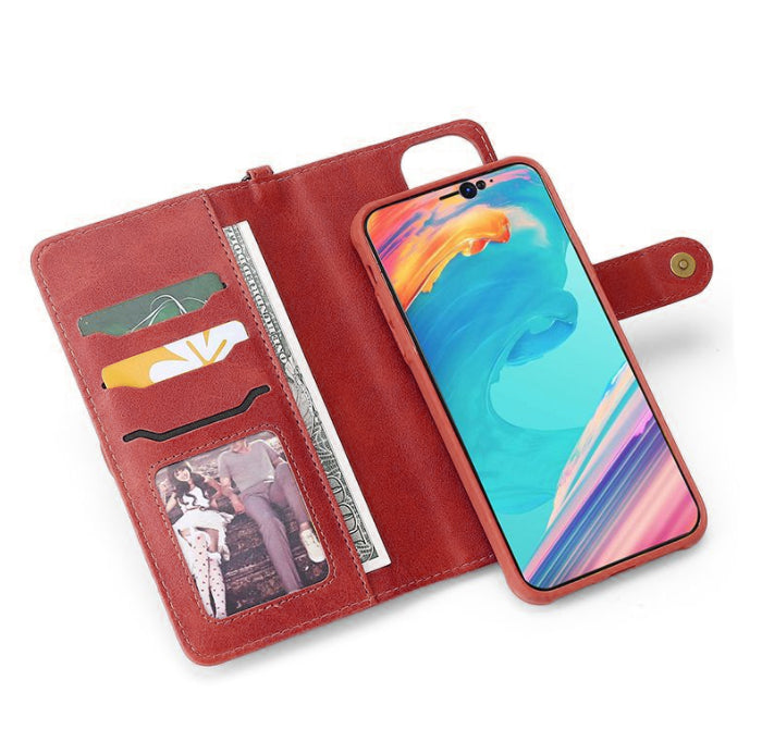 Red iPhone 13 Pro Folio Wallet Premium Detachable case