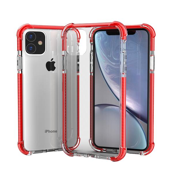 Red iPhone SE/8/7/6 TPU Bumper Ultra Clear Back TPU Shockproof