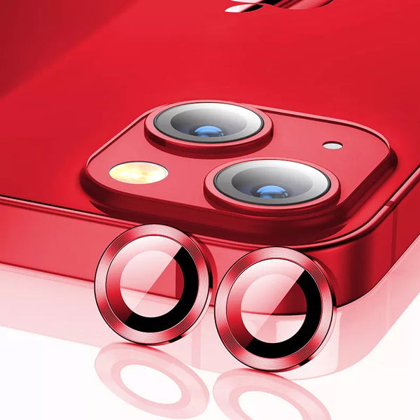Red Solid Camera Glass Protector for iPhone 13 Pro Max / 13 Pro