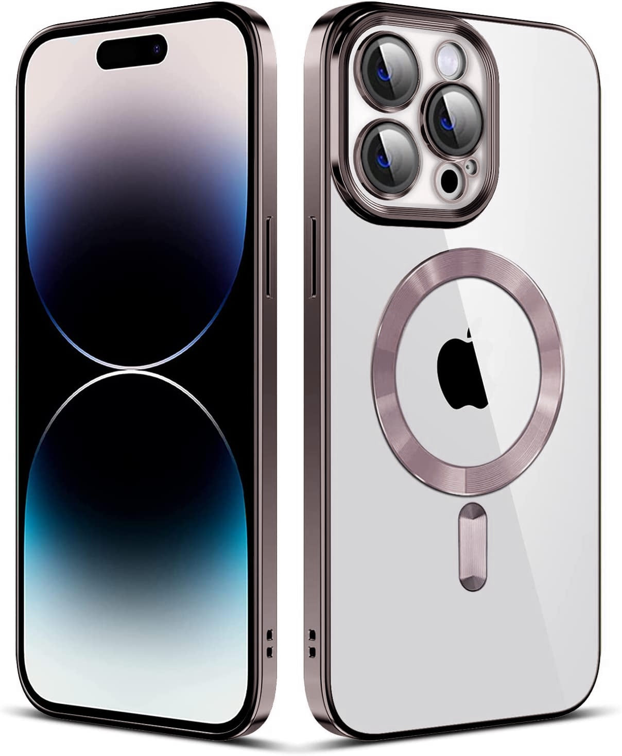 Rose Gold Soft TPU Case with Magnetic Compatibility for iPhone 12 6.1