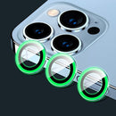 Green Glow in the Dark Camera Glass Protector for iPhone 14 Plus 6.7 / 14 6.1