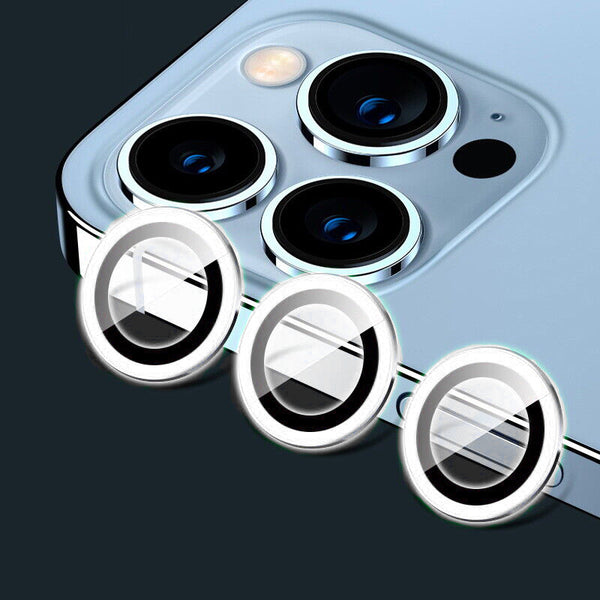 White Glow in the Dark Camera Glass Protector for iPhone 13 / 13 Mini