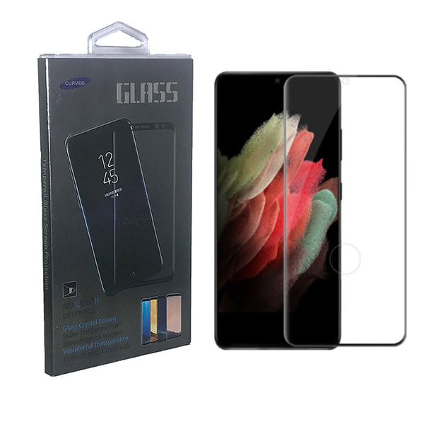 Galaxy S23 Ultra Tempered Glass 3D Frame Black