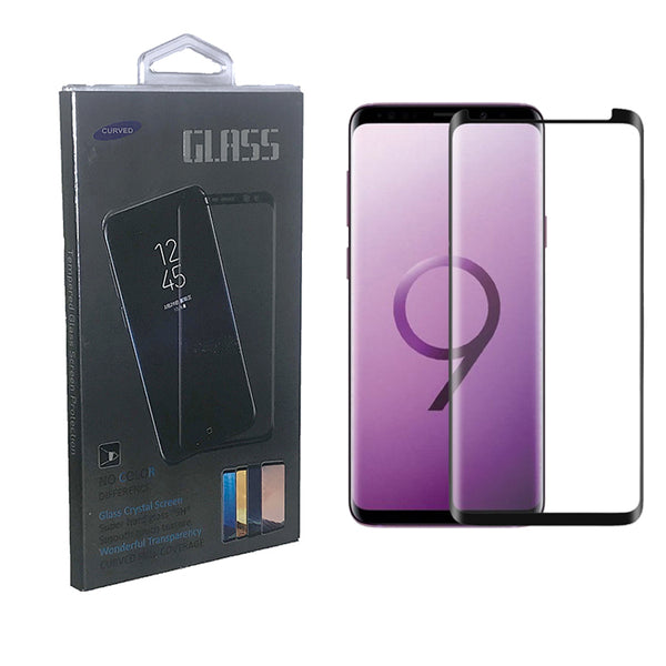 Galaxy S8/S9 Plus Tempered Glass 3D Clear Frame Black