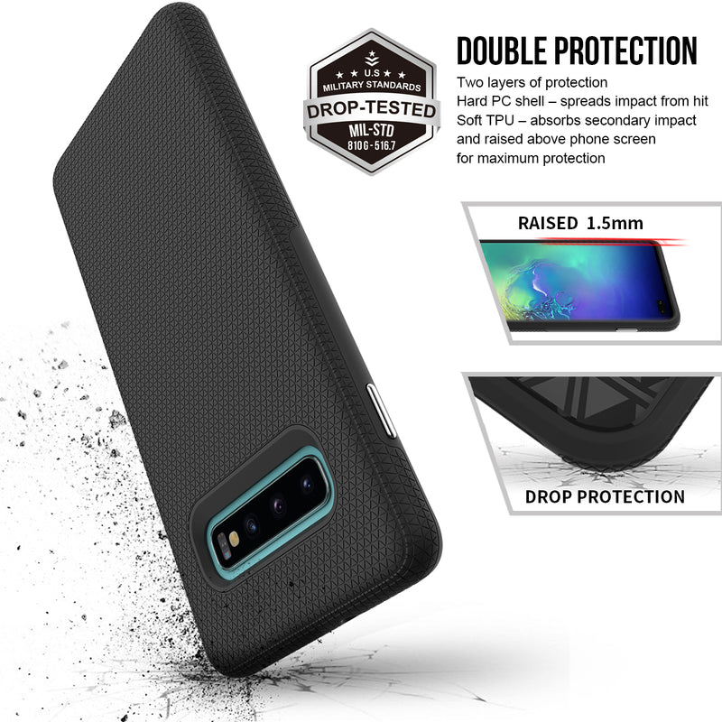 Samsung Galaxy S10 Black Triangle Case WITH Package