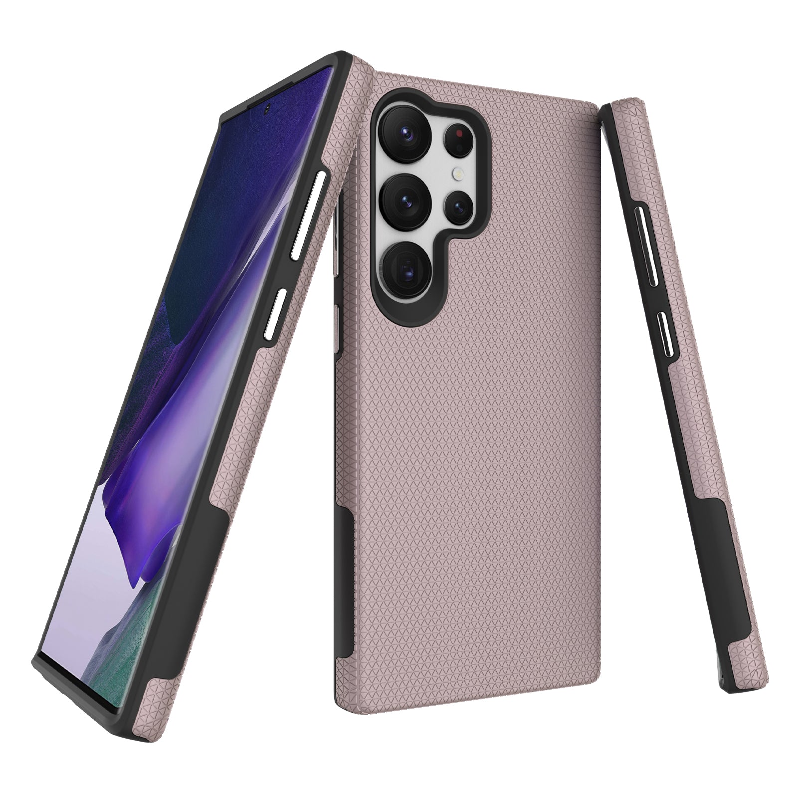 Rose Gold Samsung S23 Ultra Triangle Case