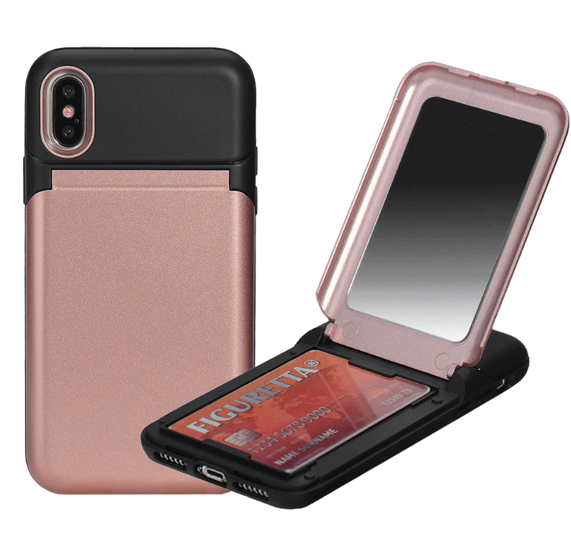 iPhone 8/7 Plus C.C Hybrid Mirror Case Rose Gold